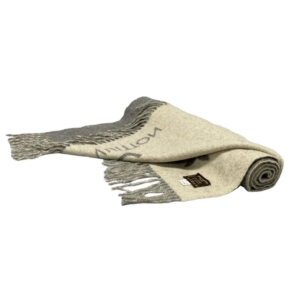 LOUIS VUITTON Eshal Play Cavik Gray - Unconfirmed Scarf 100 Cashmere 550-081525 - Picture 2 of 5